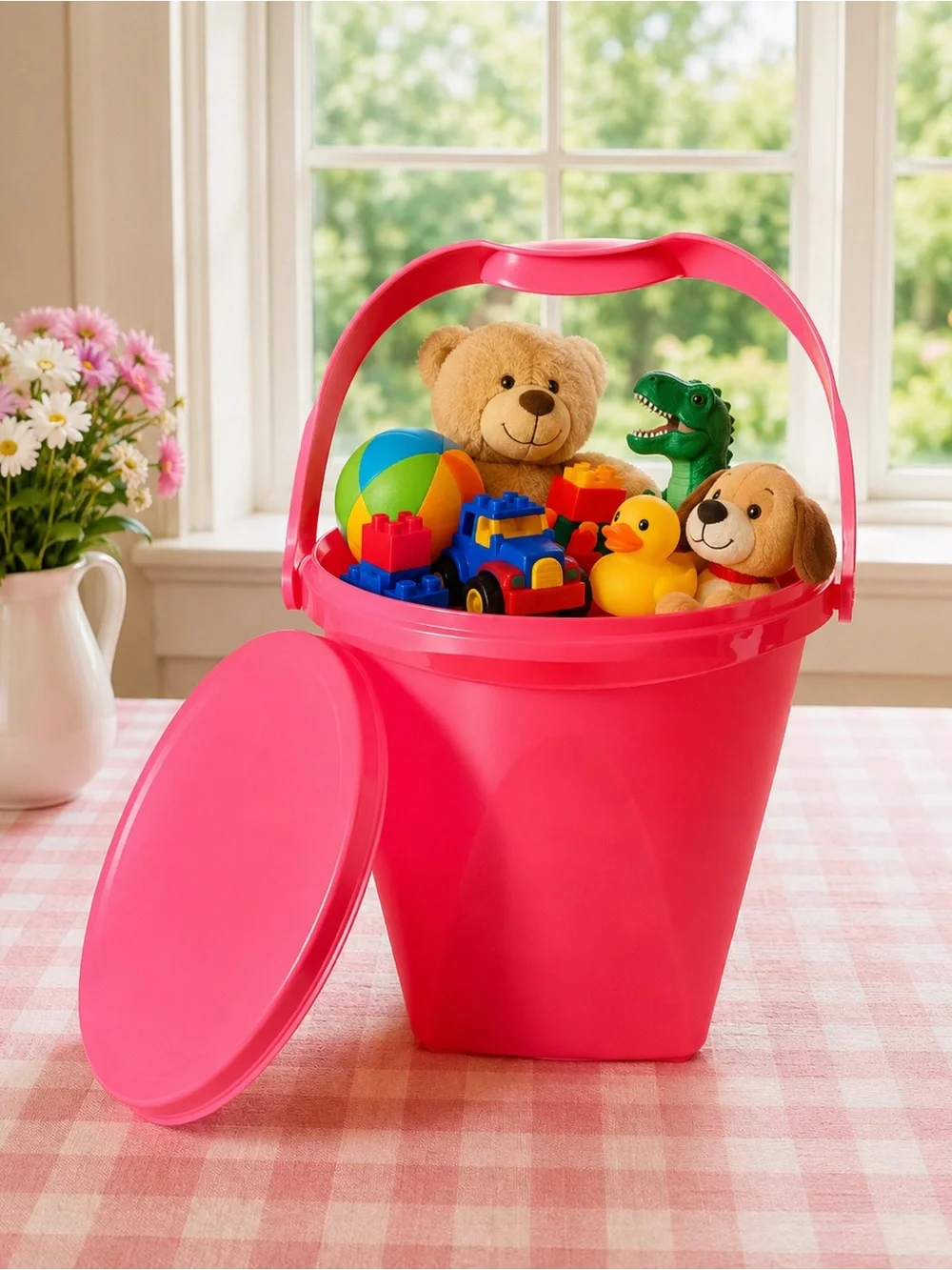 NWT TUPPERWARE 5 LITERS  bucket with lid and handle